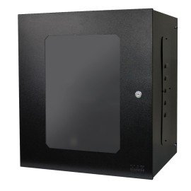 Mini Rack 19" 12U 400mm Porta Acrlica com Fechadura Com Acesso Lateral Max Eletron