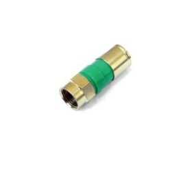CONECTOR RG 6 COMPRESSO C/ 05 UNIDADES - FASGOLD