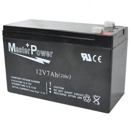 Bateria 12V 7Ah Recarregvel Selada p/ Alarme ou Cerca Eltrica - Master Power