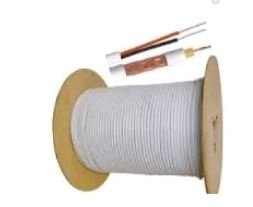 CABO COAXIAL RGC 59+BIP 67% MALHA 300M BRANCO 2X26AWG