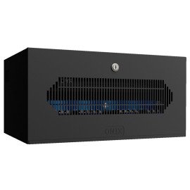 Rack 5U Perfurado 19" Com Fechadura Onix Security Protege e Organiza CFTV, Informtica e Telecomunicao Pintura Epoxi na Cor Preta   11910