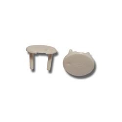 Tapa Tomada Circular Branca Ttc - 20 Unid. Fischer