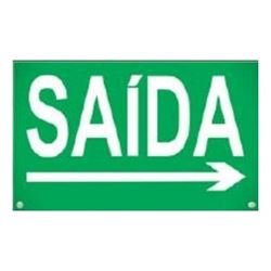 Placa De Sinalizacao New Slim Br-vd Sada Seta Dir