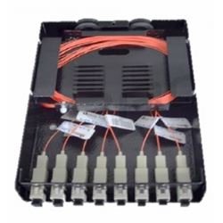 Mini Dio 6fo C/ Pigtail (62,5)mm Sc Aco Preto