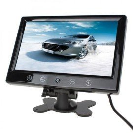 Tela 9" Monitor Colorido TFT Com Suporte e 2 Entradas de Vdeo