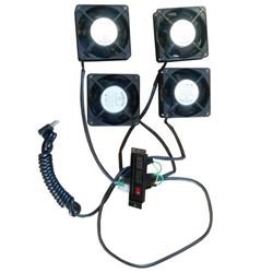 Kit Ventilao 4 Ventiladores Universal - Preto