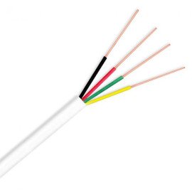 Cabo 2 Pares Multicores 4 vias 0,40mm p/ Interfone e Alarme Rolo de 5m - Telecam