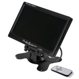 Tela Monitor 7" Colorido TFT Com Suporte e 2 Entradas de Vdeo