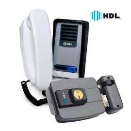 Kit Interfone HDL Porteiro Eletrnico F8-S NTL e Fechadura Eltrica C90  27020