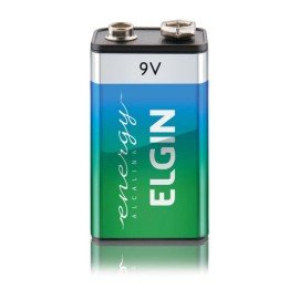Bateria 9V Alcalina Alta Durabilidade Elgin 30355