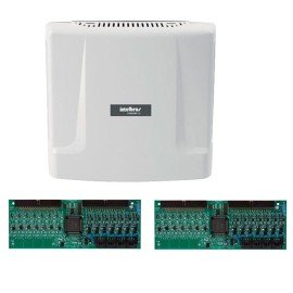 Kit Central de Interfone Condomnio com 16 Ramais - Intelbras Comunic 48 + Placas Desbalanceadas