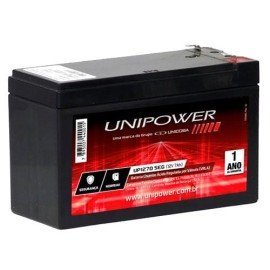 Bateria Selada 12V 7A Recarregvel VRLA No-Break e Segurana Unipower