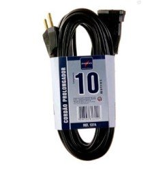 CORDO PROLONGADOR PL 2X0,75MMX10M - PRETO 2P-10A 