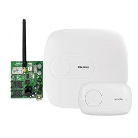 Kit Central de Alarme Monitorada AMT 4010 SMART c/ at 64 Zonas + Placa Comunicador Ethernet/GPRS XEG 4000 Smart - Intelbras