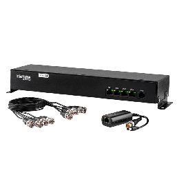 Power Balun de 4 Canais Intelbras VB 3004 WP - Resoluo 4k, Vdeo e Alimentao via Cabo UTP, Funo Bidirecional e Multi HD