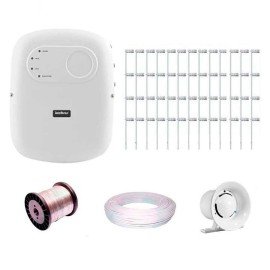 Kit de Cerca Eltrica para 50 metros Central Intelbras Liga/Desliga por Controle Remoto com Haste M + Acessrios