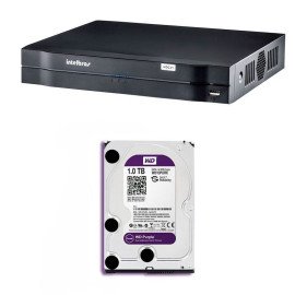 DVR Stand Alone Multi HD Intelbras MHDX-1004 4 Canais + HD 1TB WD Purple de CFTV (No instalado)