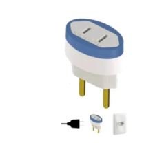 PINO ADAPTADOR 2P 10A/250V BR (BLISTER)
