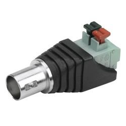 Conector Bnc Fmea Com Borne C/ Engate Rapido (75 Oh)-10 Pc