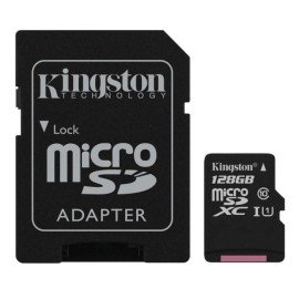 Carto de Memria Micro SD 128GB Kingston Canvas Select Classe 10