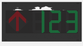 Parking Guidance Indoor Number 8 LED Screen Module