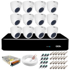 Kit Orion Giga Security 12 C�meras HD 720p GS0019 + DVR Full HD + Acess�rios