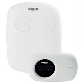     Central de Alarme Intelbras AMT 2118 EG monitorada com 18 zonas (18 com fio + 24 sem fio) Via (linha telefnica/ethernet/GSM-GPRS)