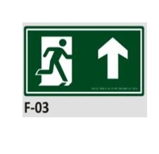 PLACA DE IDENTIFICAO - SADA ACIMA F-03 12X23CM