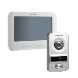 Kit Vdeo Porteiro IP Hikvision Com Monitor 7" e Unidade Externa DS-KV8102-IP