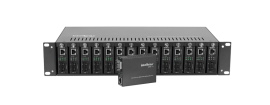 FIBRA PTICA INTELBRAS CHASSI COM 14 SLOTS PARA RACK 19" KX 1400 R