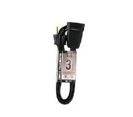 CORDO PROLONGADOR PL 2X0,75MMX3M - PRETO  2P-10A 