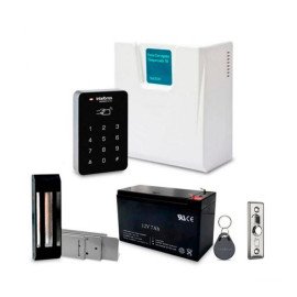 Kit Controlador de Acesso Intelbras Com Fechadura Eletrom e Tag de Acesso Completo